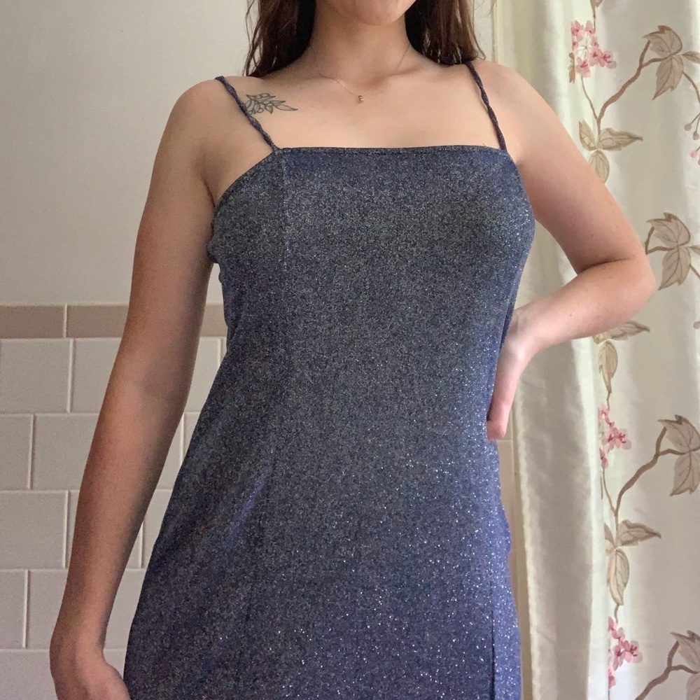Sparkly Blue Cocktail Dress